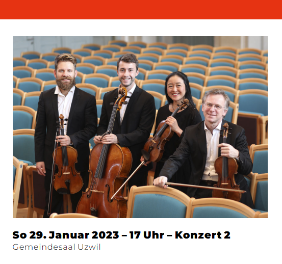Konzertzyklus Uzwil mit 2. Saisonkonzert 2022/2023 «Beschwingt ins neue Jahr»